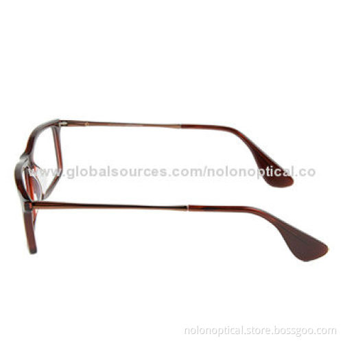 Fashion Acetate Retro Optical Frames for Unisex, with Burgundy, Logo Can be Printed